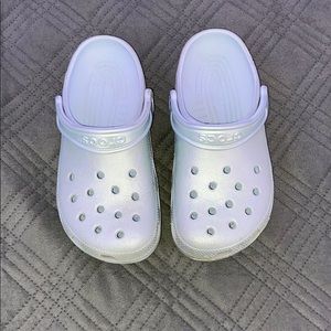 Silver Crocs